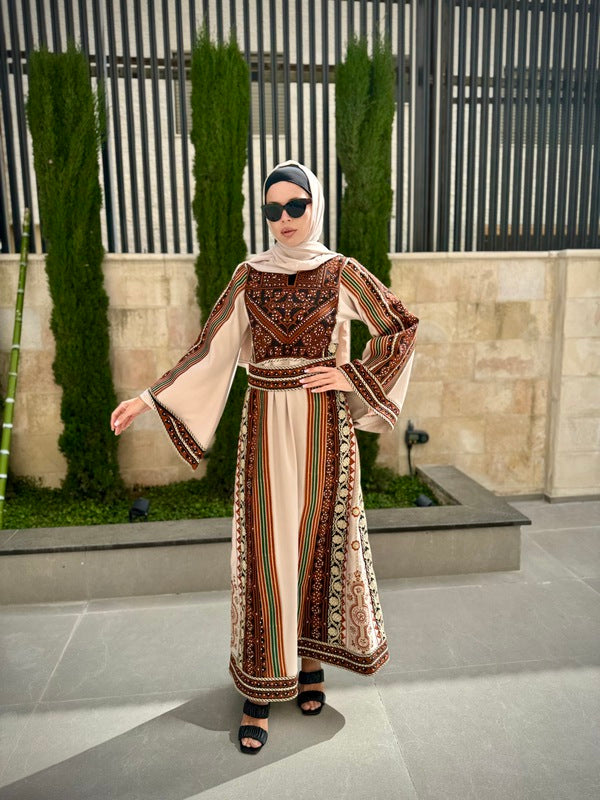 kaftan style modern kaftan dress Honey Satin Kaftan Dress Petite