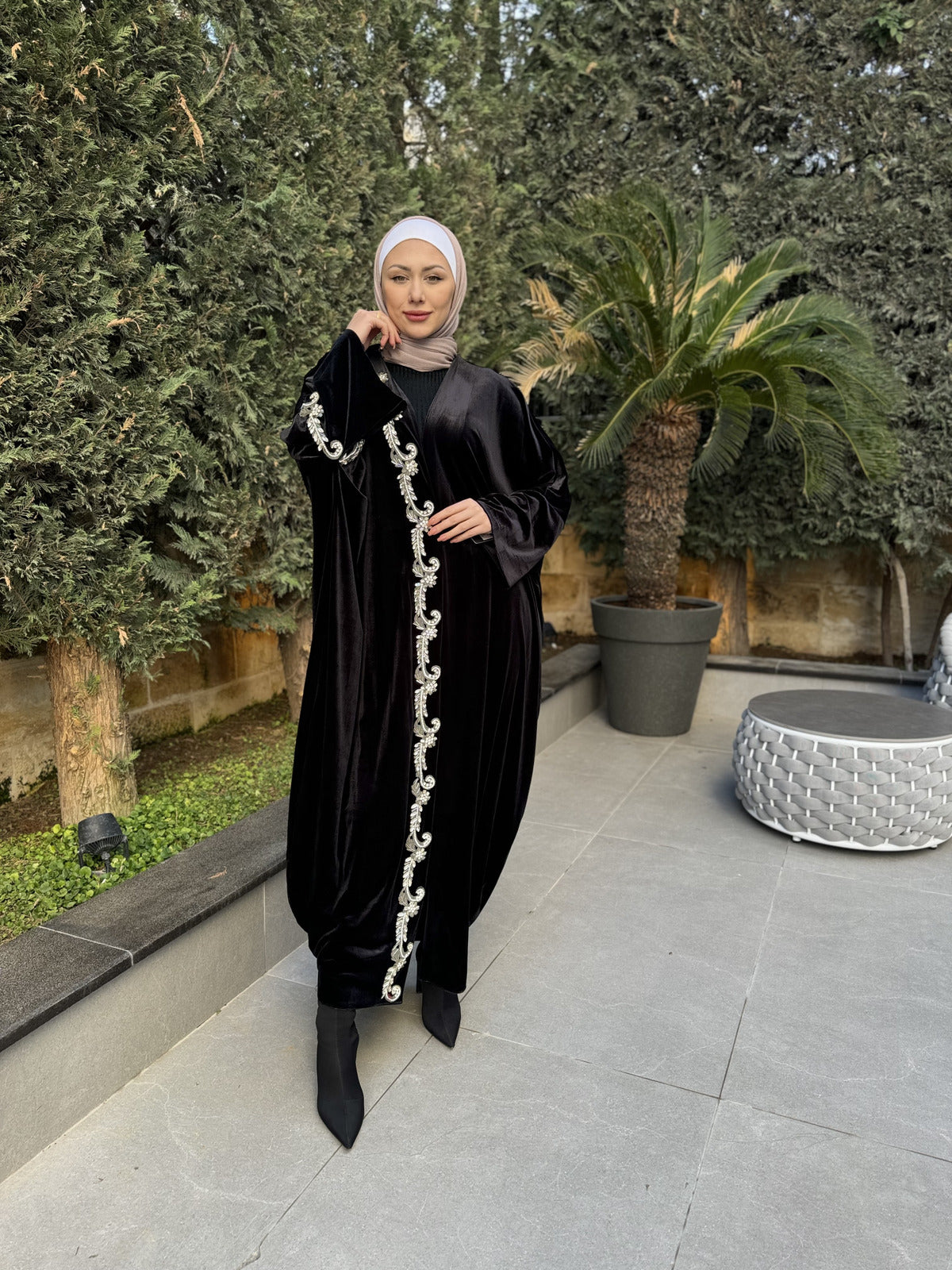 
                  
                    Turkish Velvet Elegance Abaya
                  
                