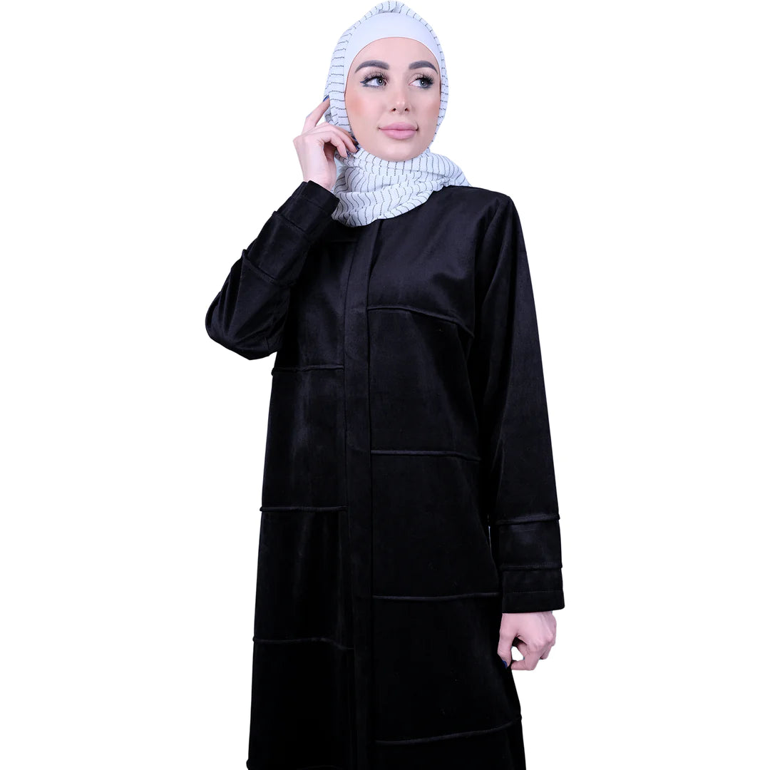 
                  
                    Luxurious Suede Abaya Perfect for Your Practical Glam
                  
                