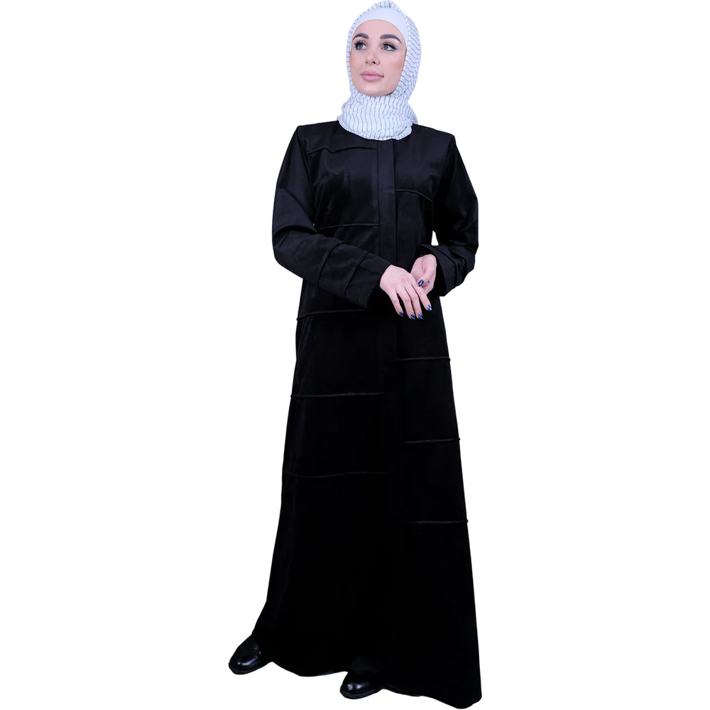 
                  
                    Luxurious Suede Abaya Perfect for Your Practical Glam
                  
                