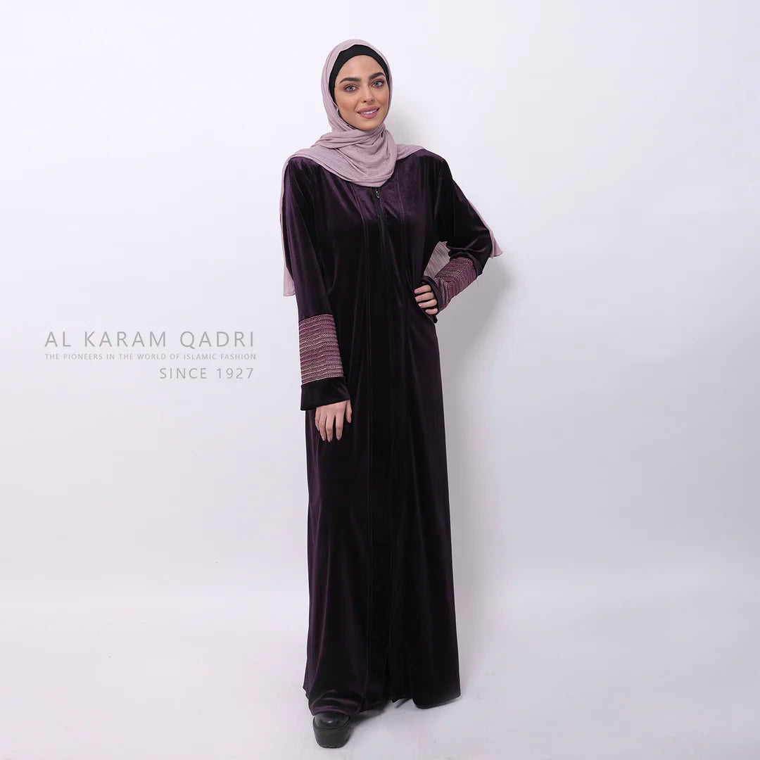 
                  
                    Simple Modest Velvet Abaya
                  
                
