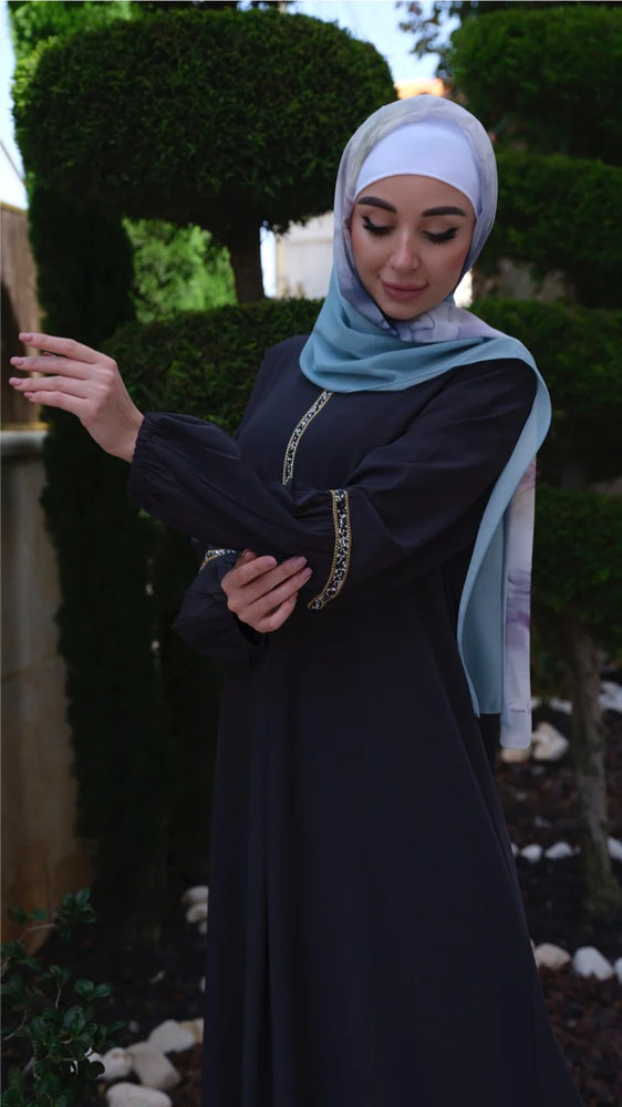 
                  
                    Colored Detailed Abaya
                  
                