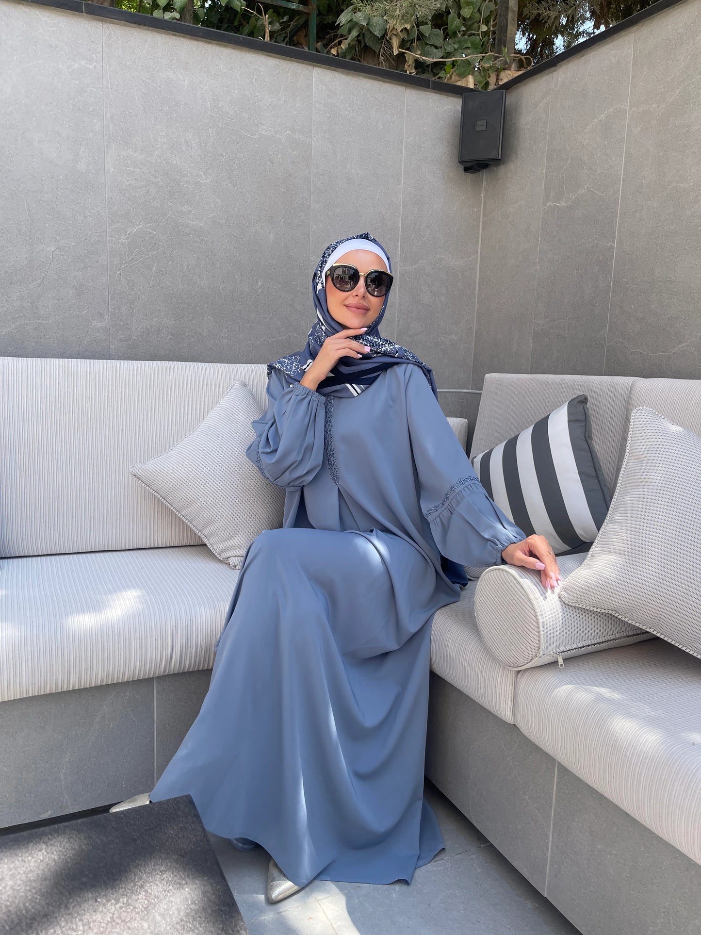 Colored Summer Abaya Al Karam Qadri