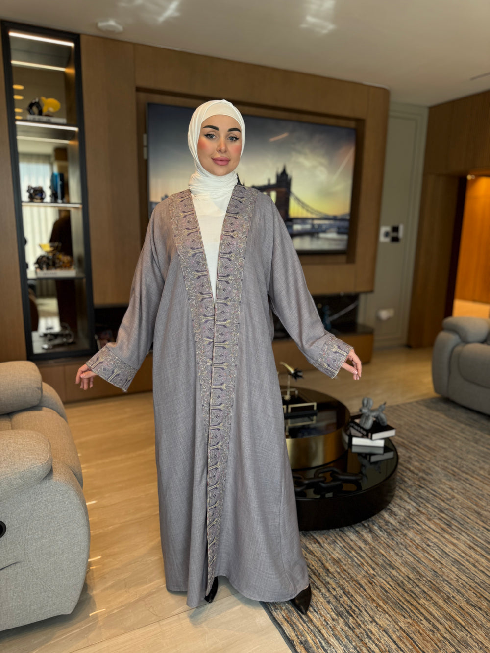 Classic and Timeless Open Abaya