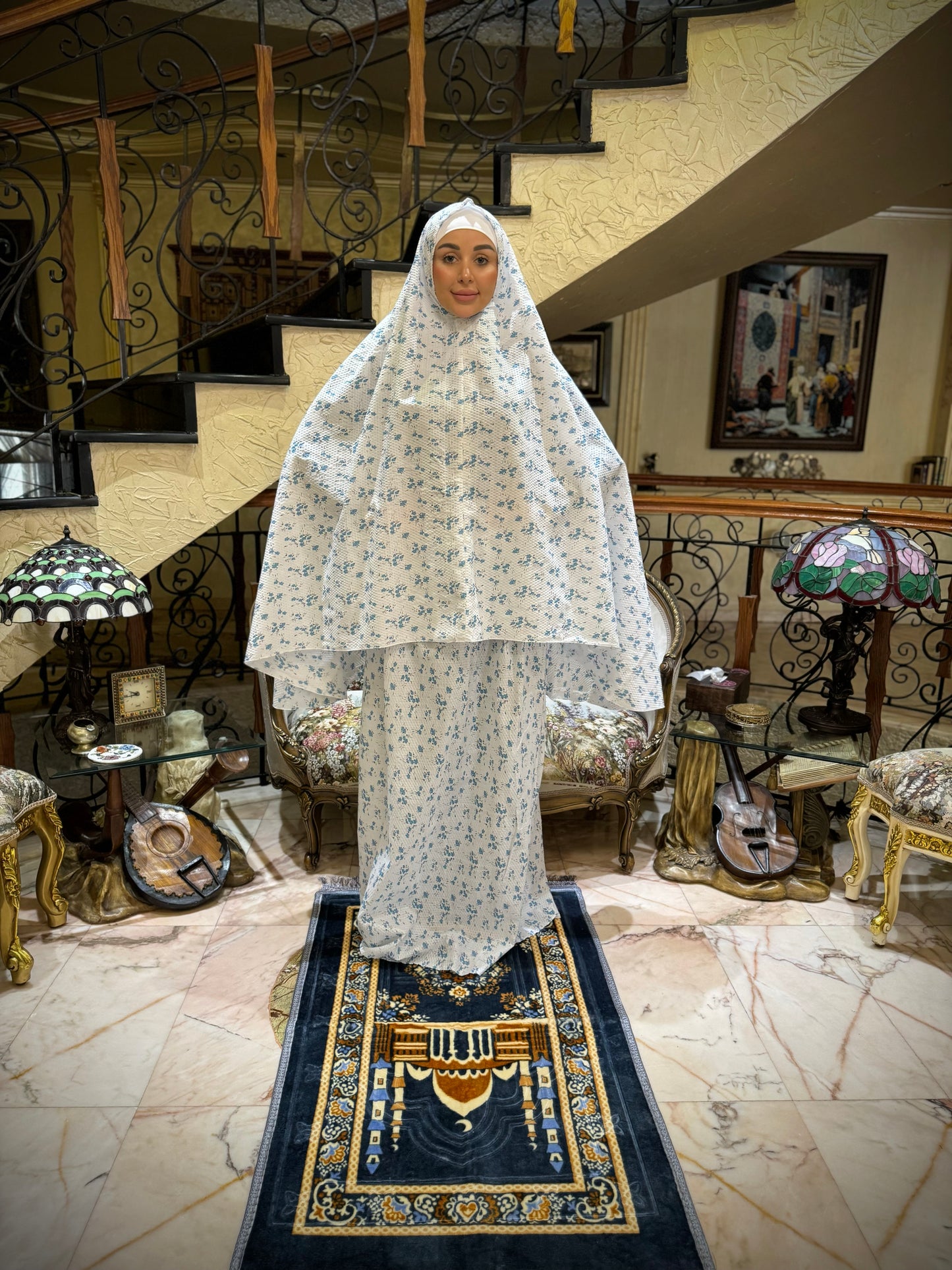 namaz dress for ladies Women's mehar namazi the premium quality prayer dress with hijab white