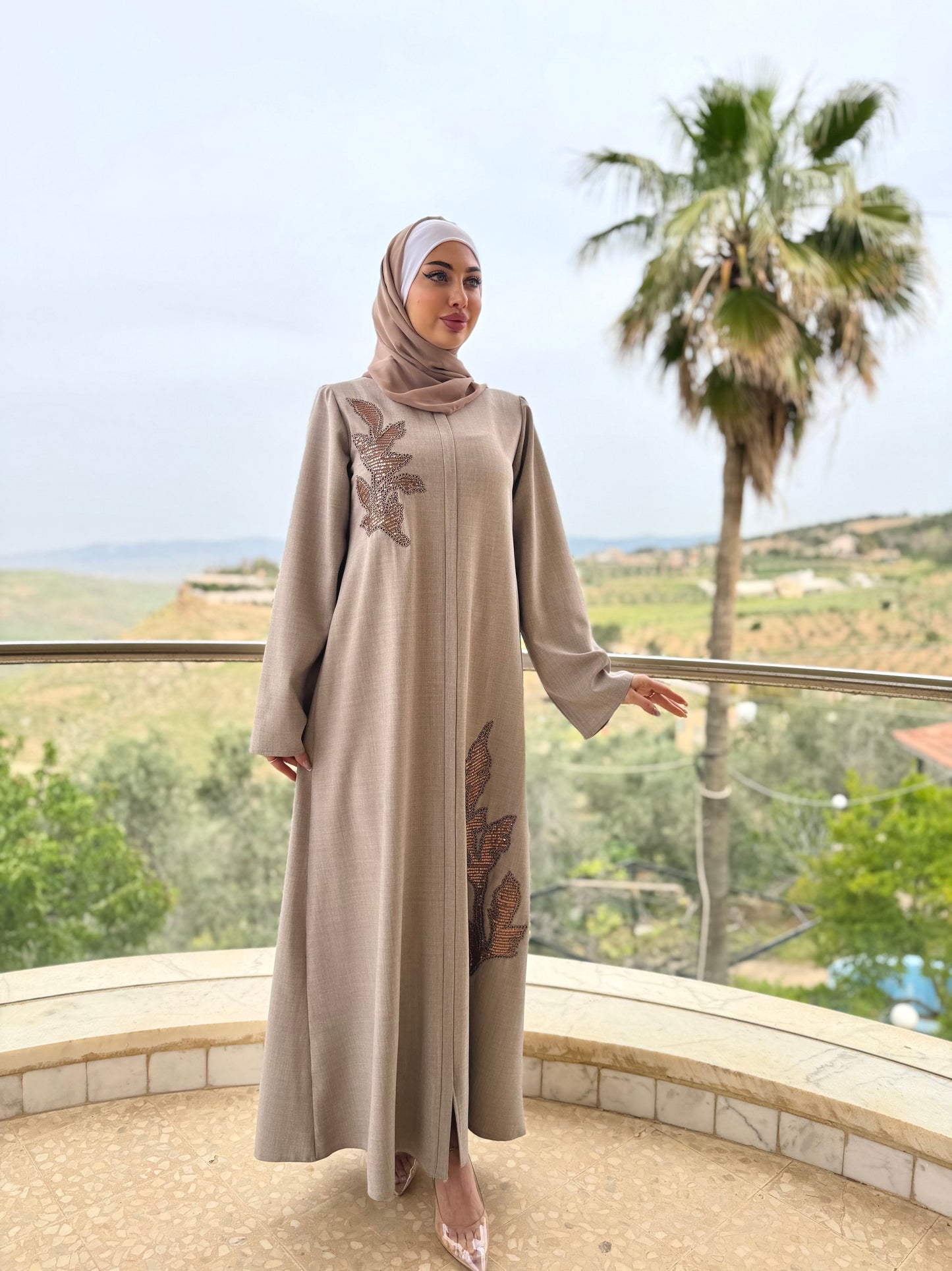 abaya dresses for women Inner Dress - FARES - Navy Blue - Twisted Design Nida.CARE Elegant Abaya Dresses for Women