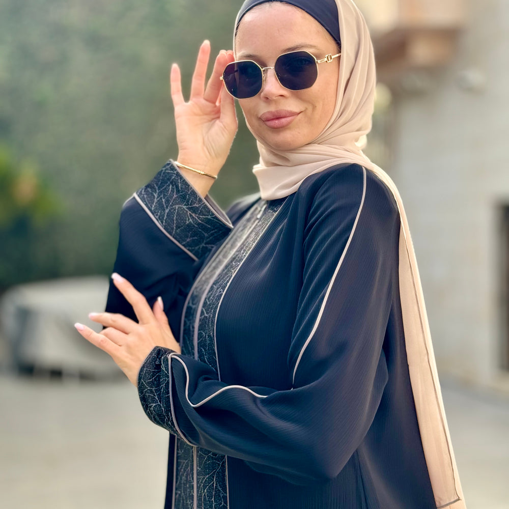 
                  
                    Modern and Elegant Black Abaya
                  
                