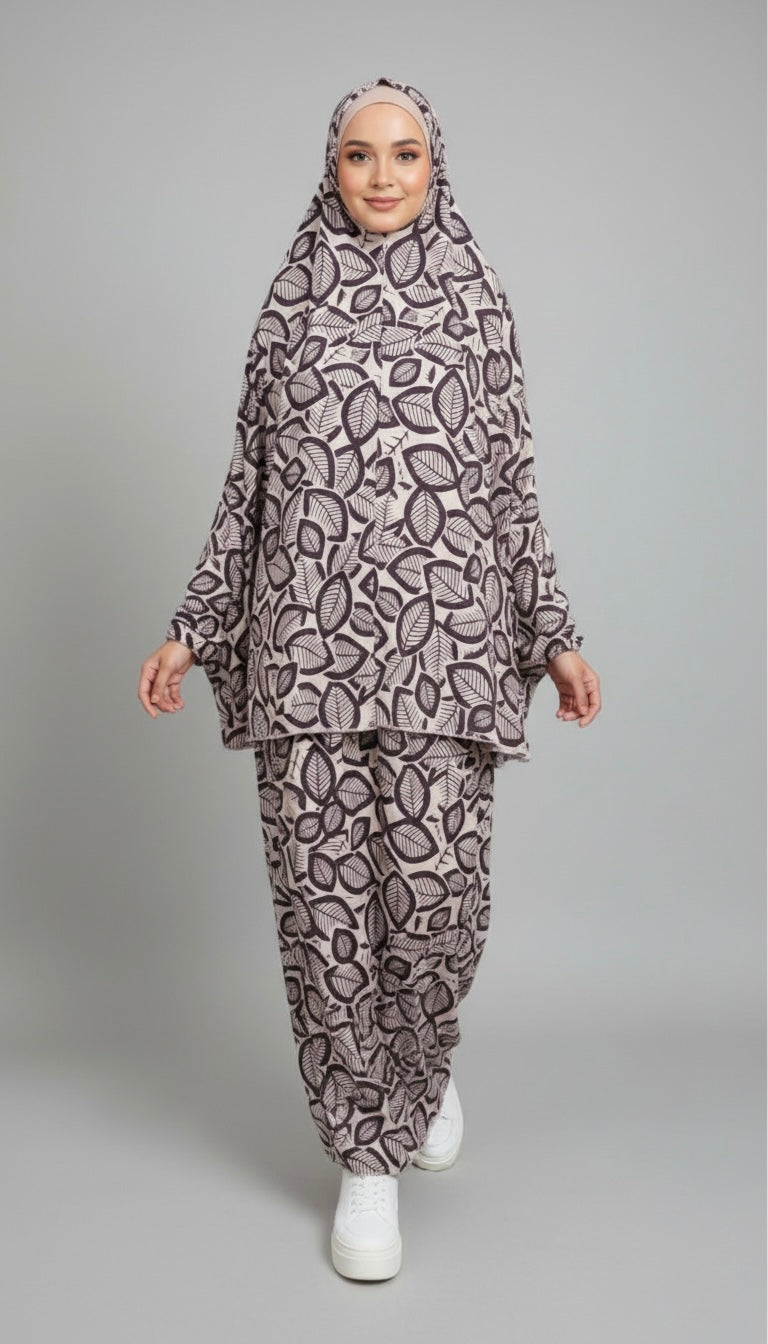 Cool Fabric Patterned Prayer Set - Al Karam Qadri 