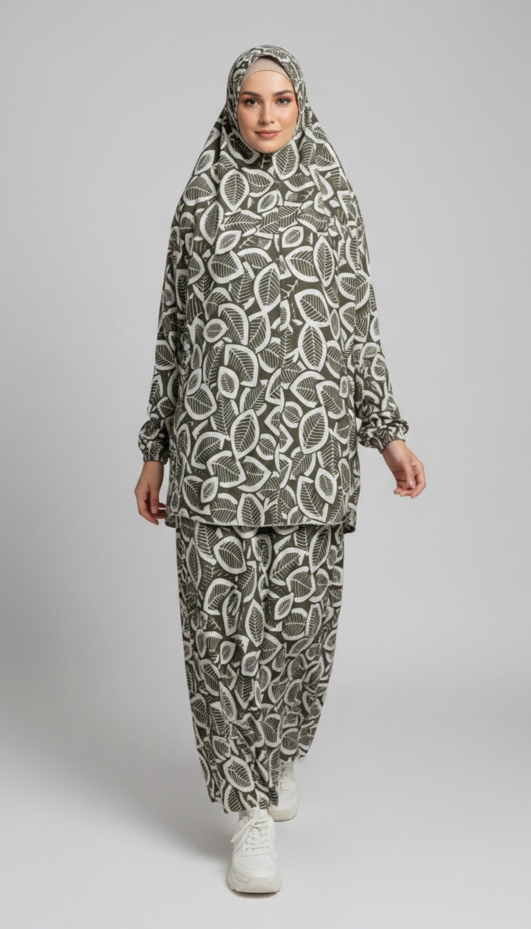 Cool Fabric Patterned Prayer Set - Al Karam Qadri 