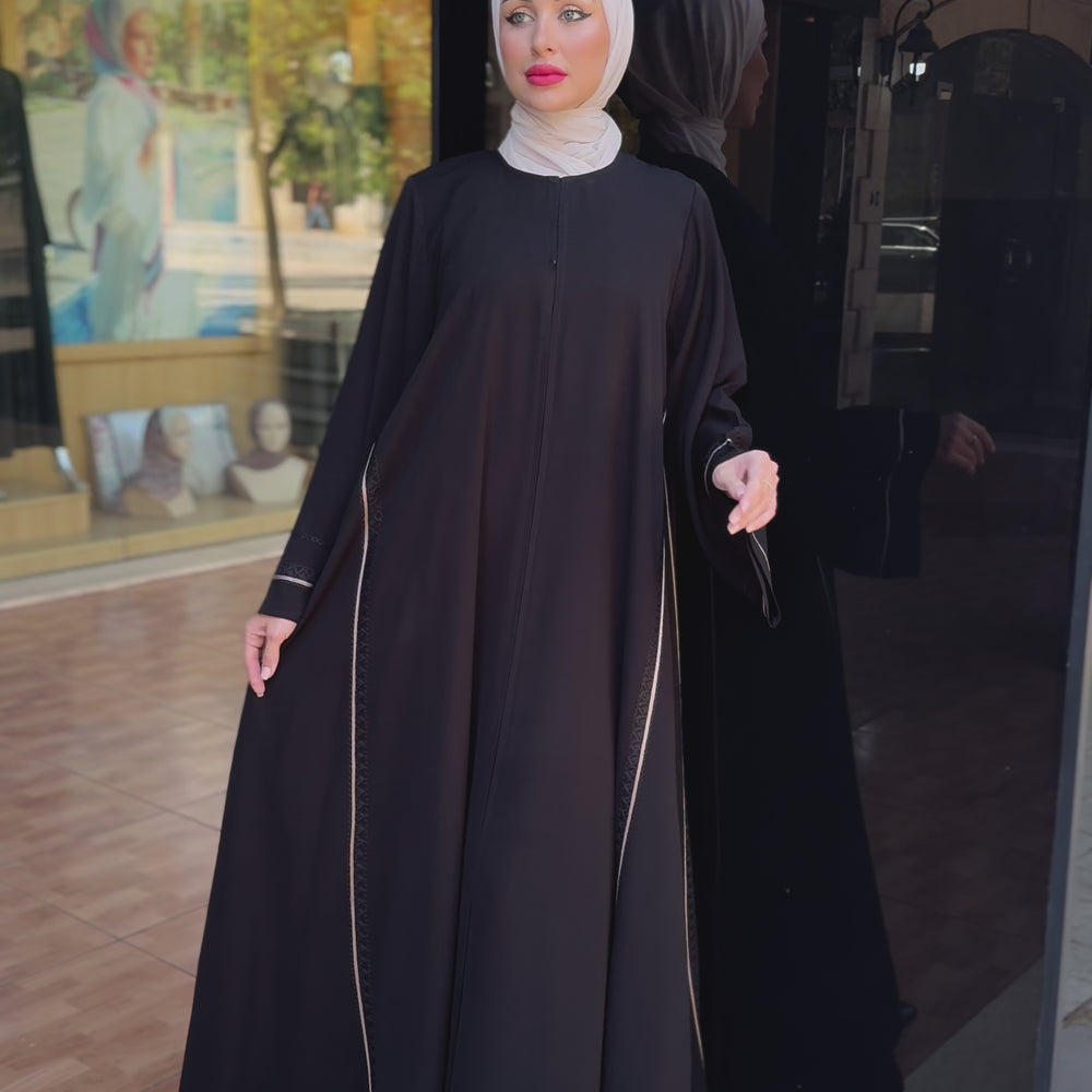 
                      
                        Load and play video in Gallery viewer, Embroidered Kuwaiti Abaya
                      
                    