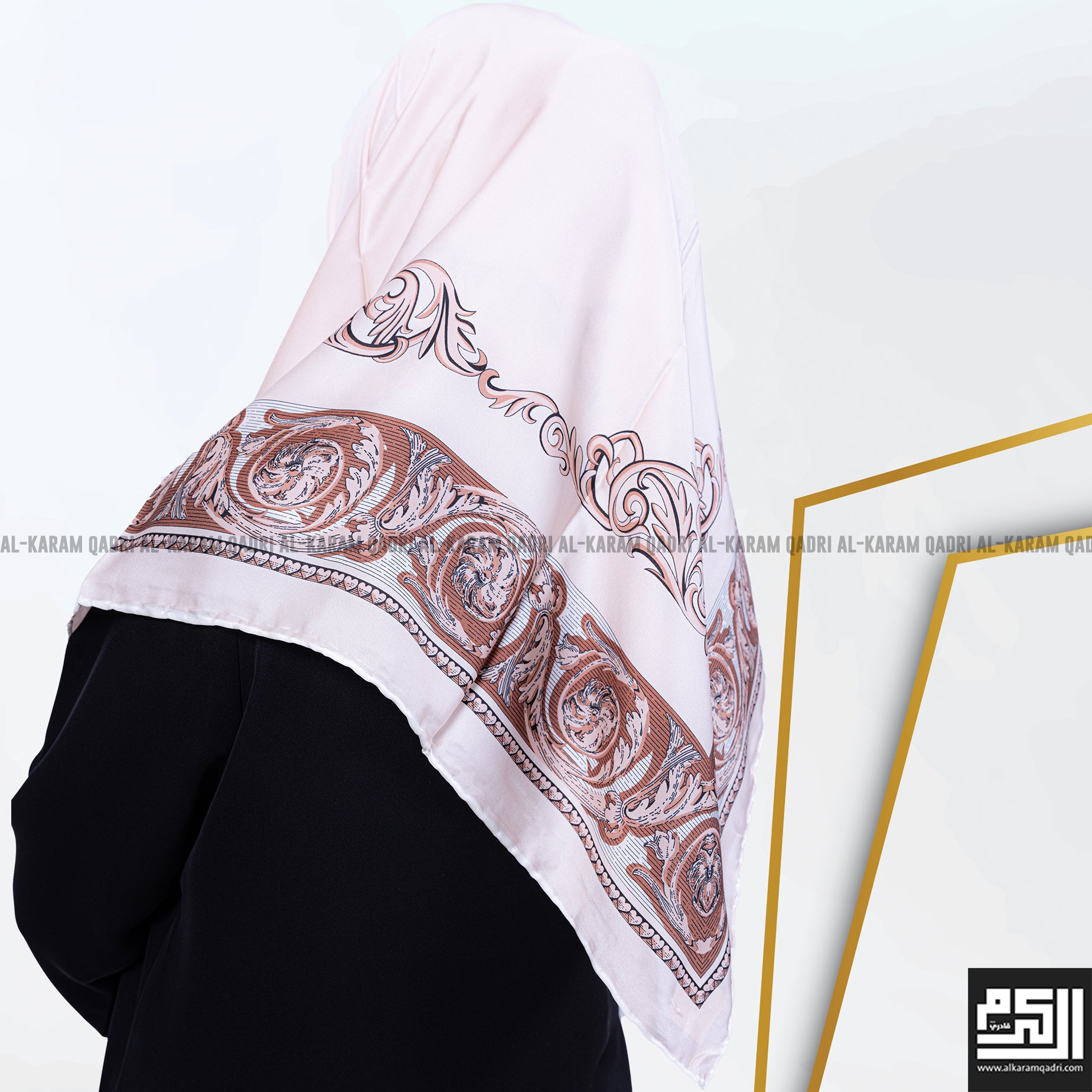 Patterned Turkish Square Hijab – Al Karam Qadri