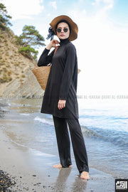 Black Simple Burkini