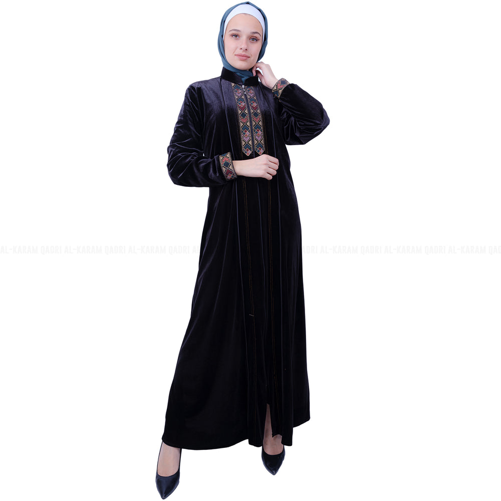 Practical Velvet Abaya