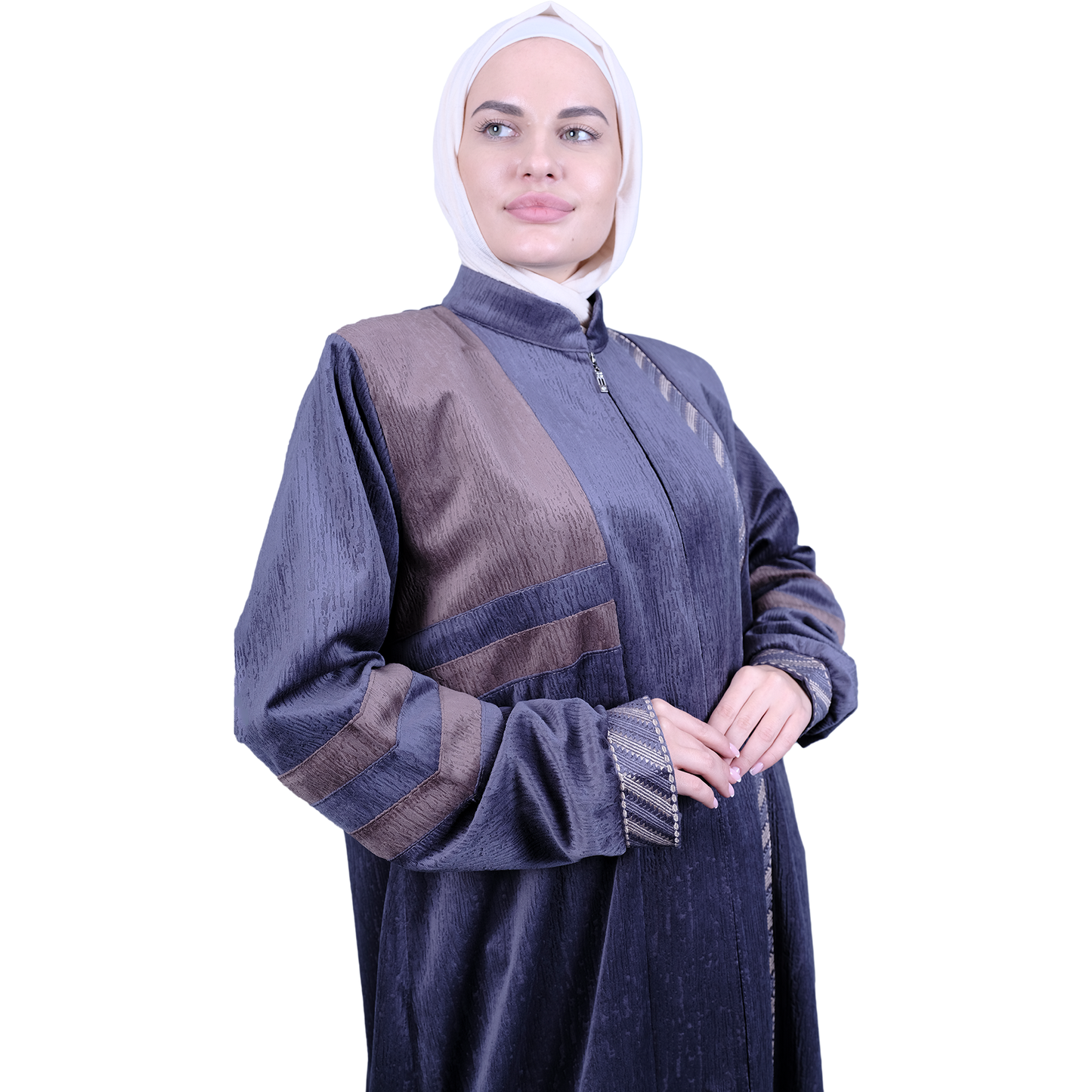 
                  
                    Exquisite Velvet Open Abaya
                  
                