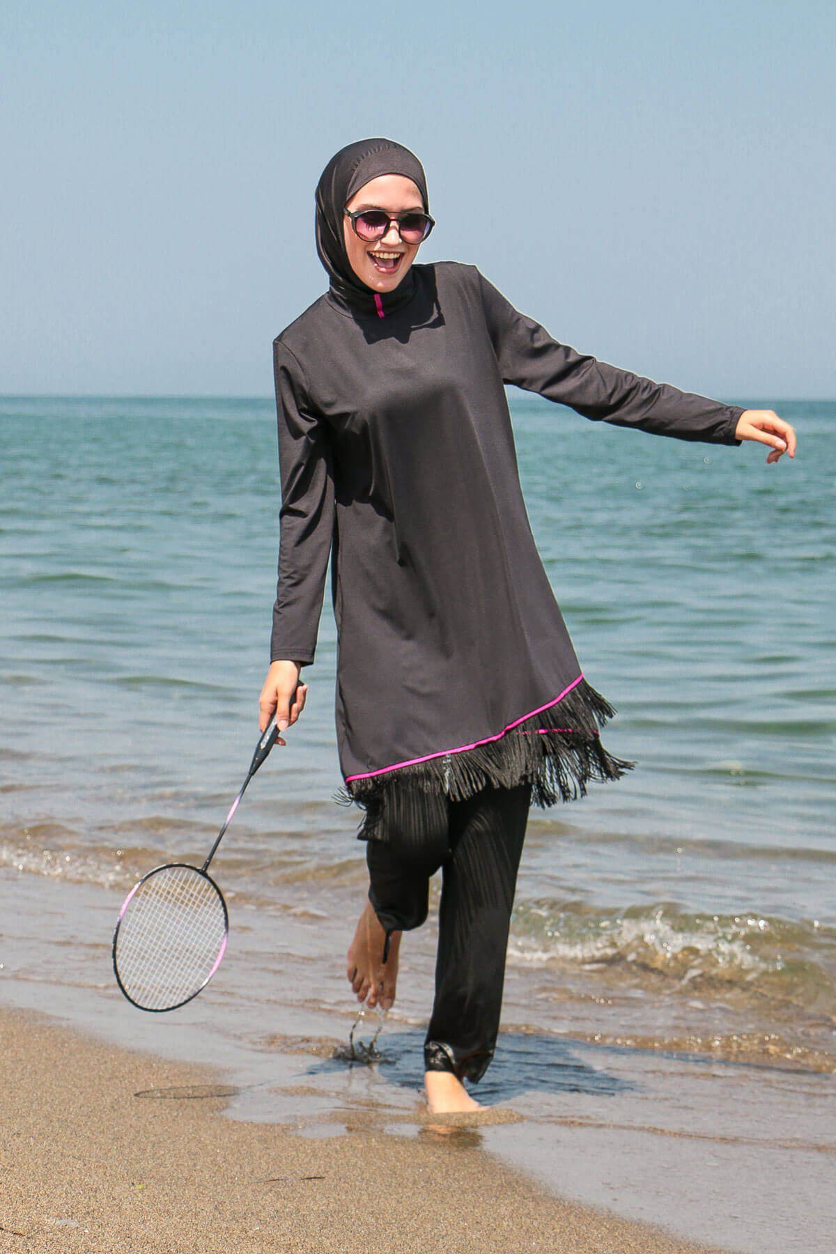 
                  
                    Quad Black Full Covered Hijab Swimsuit
                  
                