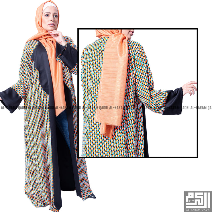 Colorful Silk Designer Abaya