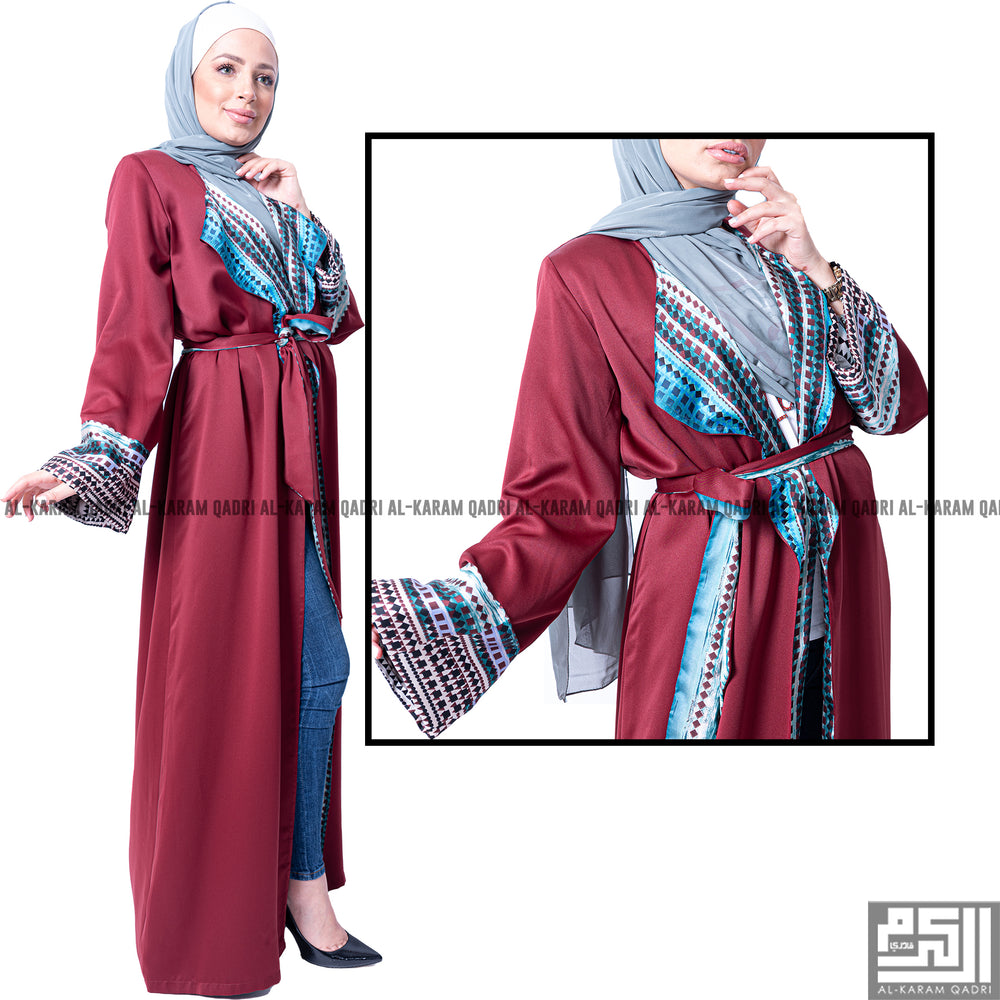 Silk Patterned Designer Abaya