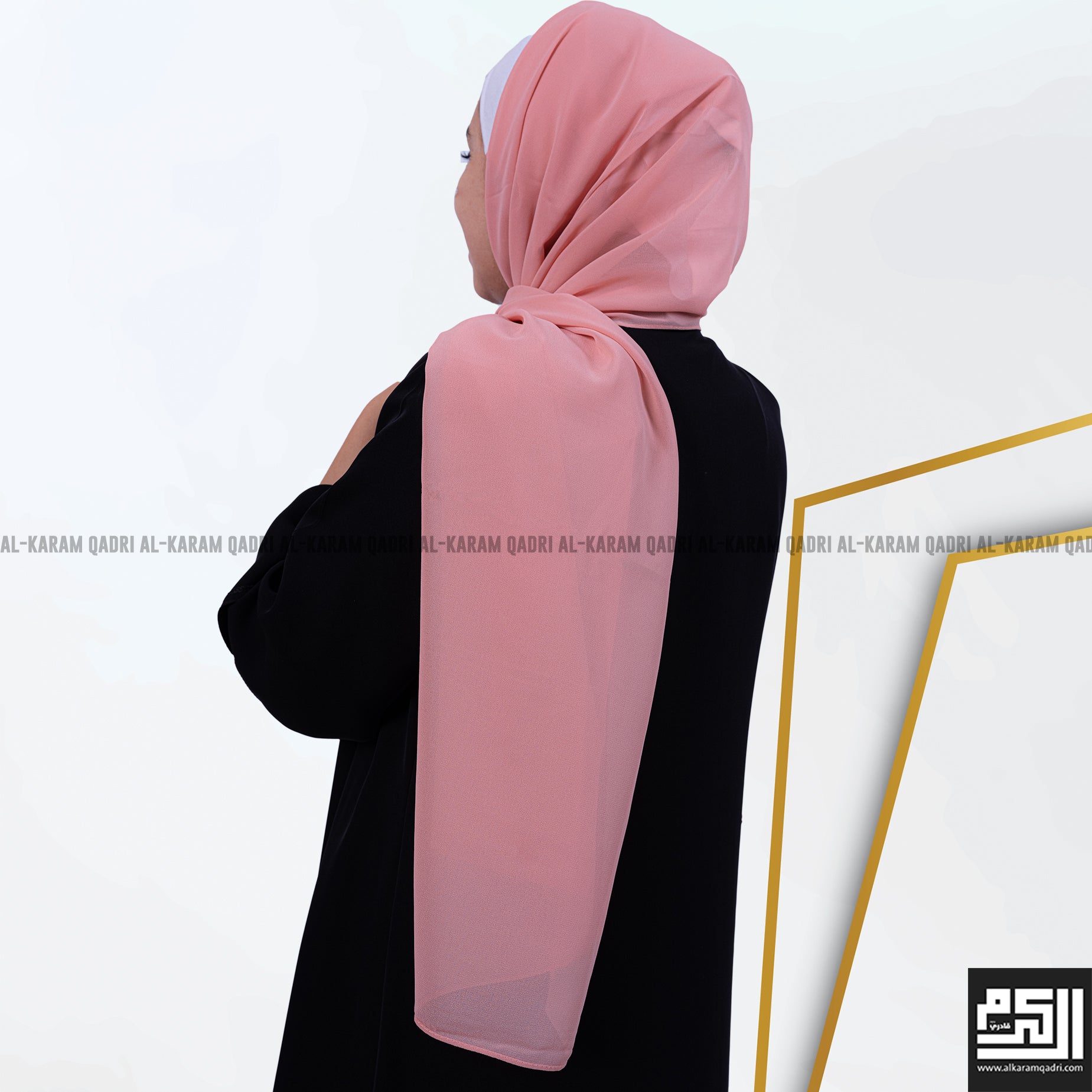 Plain Georgette Shawl Al Karam Qadri