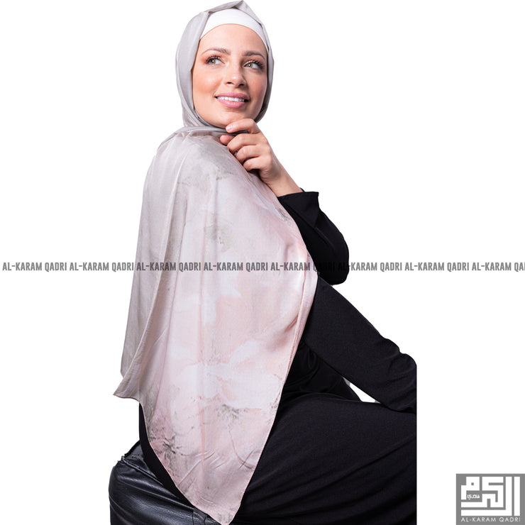 Turkish Satin Patterned Shawl - Al Karam Qadri