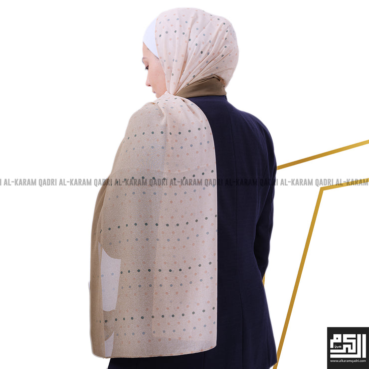 Chiffon polkadot shawl