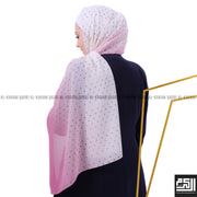 patterned georgette shawl